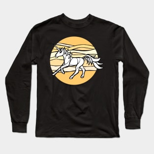 Desert Sand Unicorn — Inktober Unicorn illustration series Long Sleeve T-Shirt